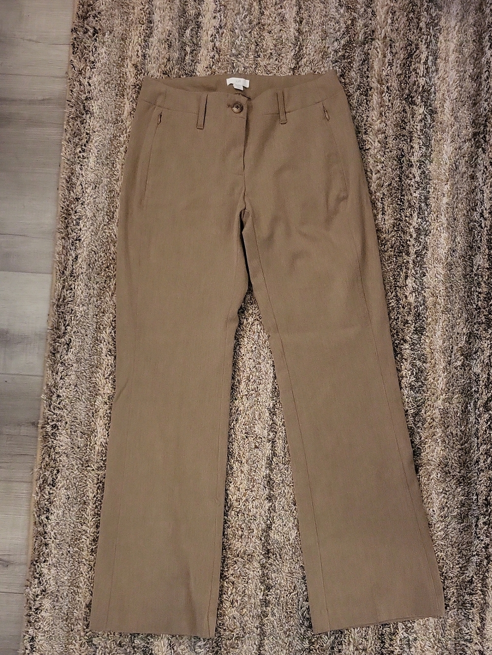 J. Jill Tan Boot-Cut Pants